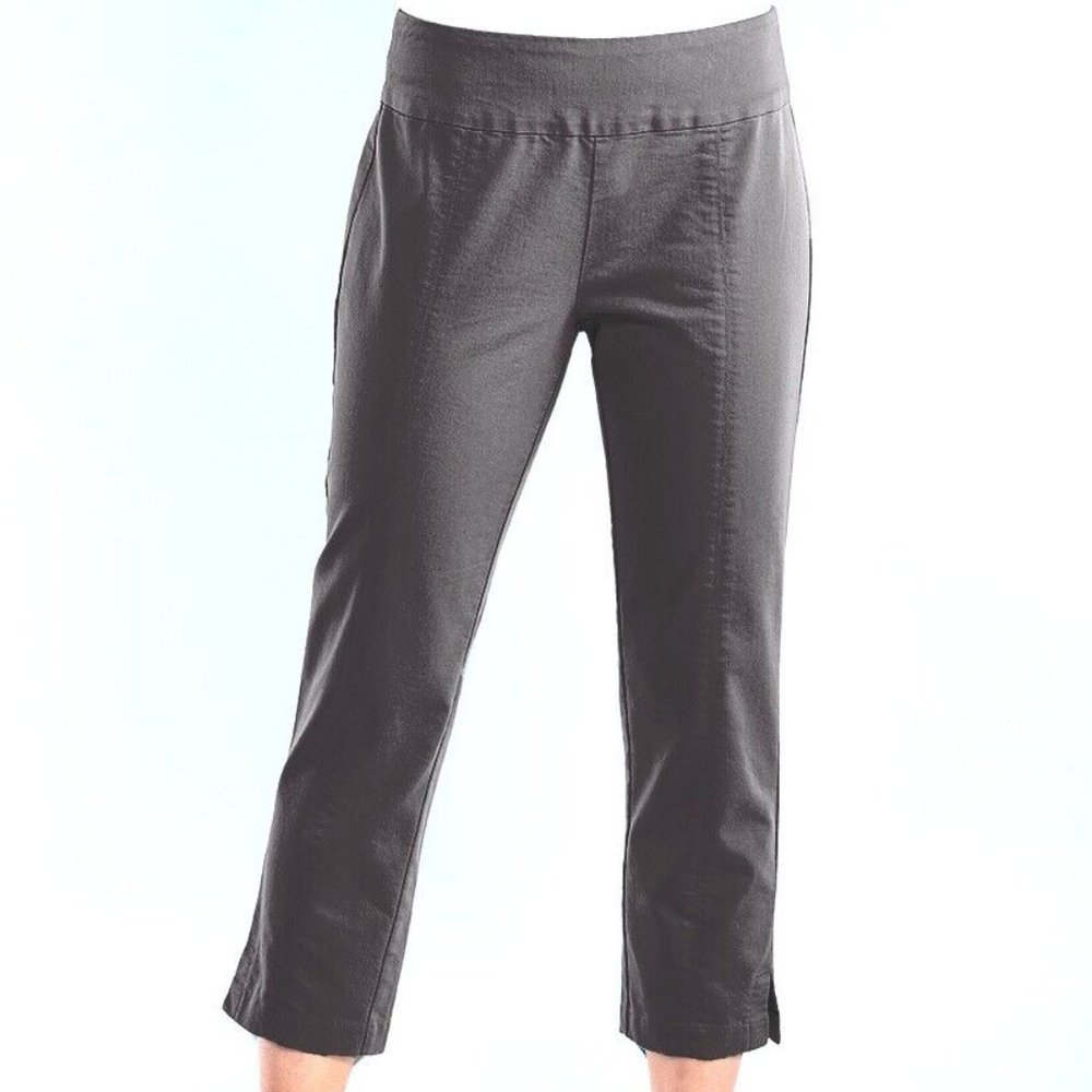 FRESH PRODUCE XSmall BLACK SOPHIA Stretch Capri Pants $75.00 NWT New XS
